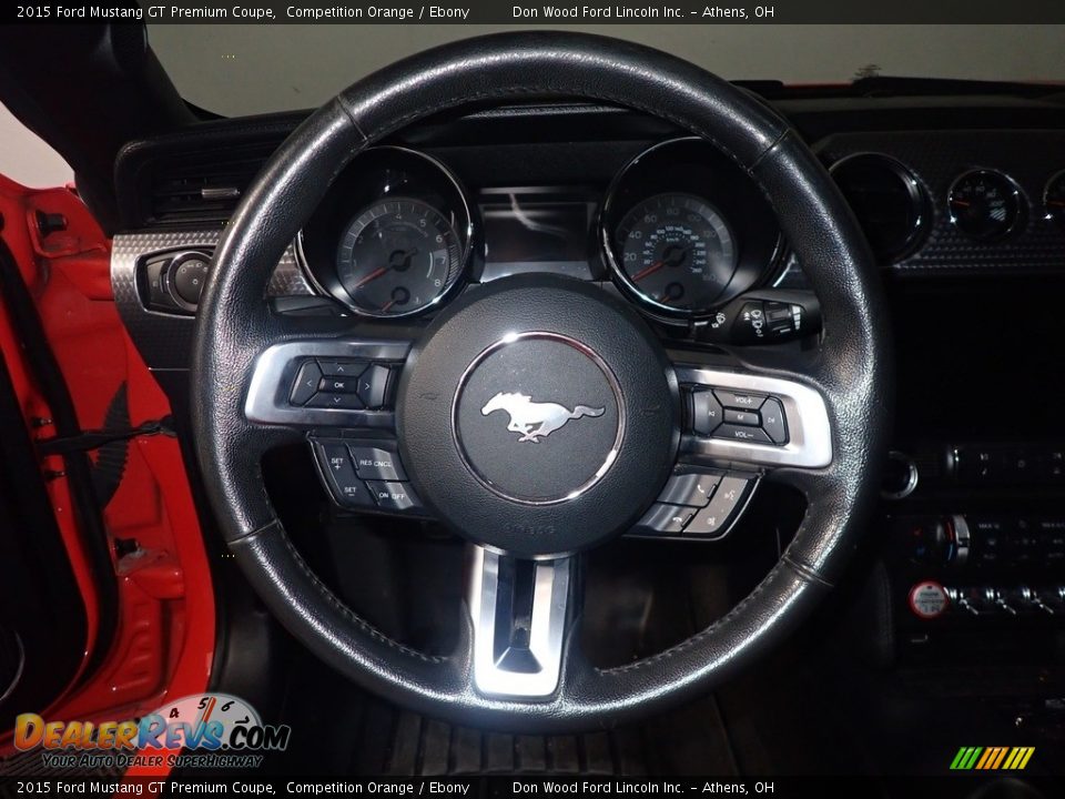 2015 Ford Mustang GT Premium Coupe Competition Orange / Ebony Photo #27