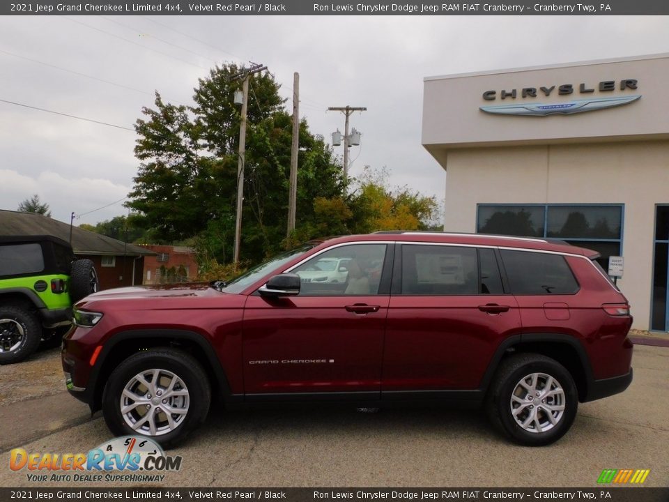 2021 Jeep Grand Cherokee L Limited 4x4 Velvet Red Pearl / Black Photo #9