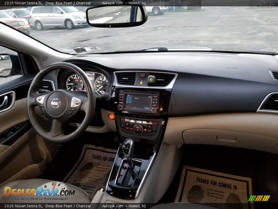 2016 Nissan Sentra SL Deep Blue Pearl / Charcoal Photo #17