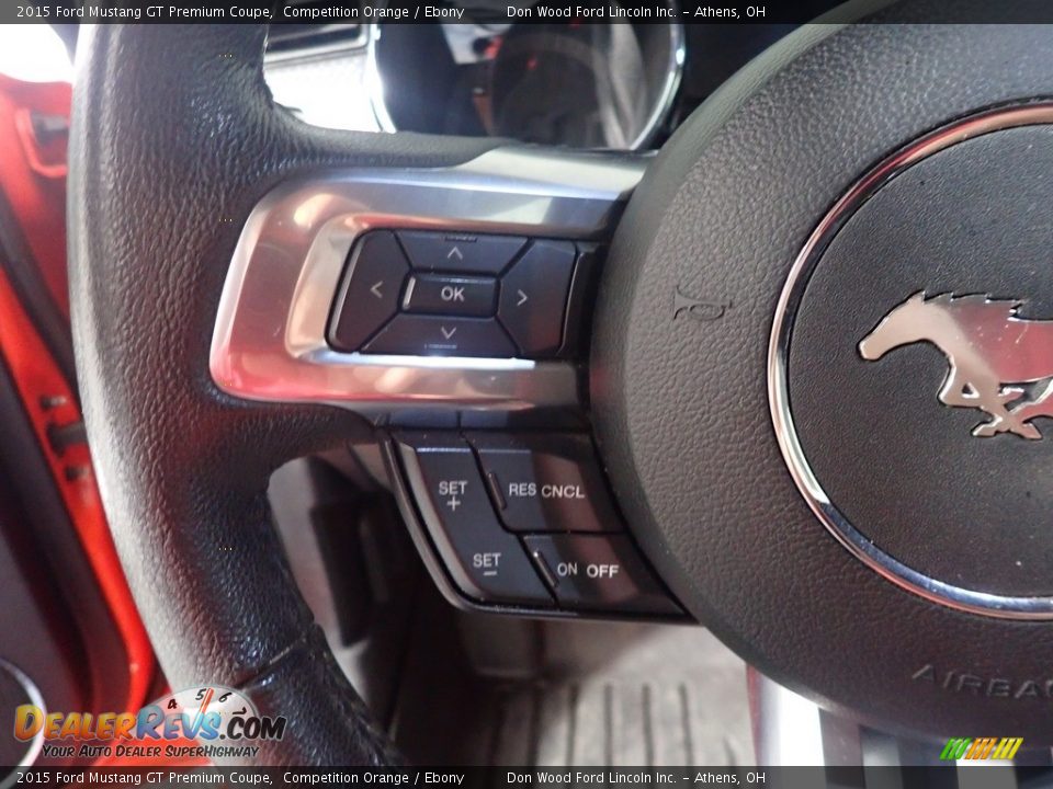 2015 Ford Mustang GT Premium Coupe Competition Orange / Ebony Photo #29