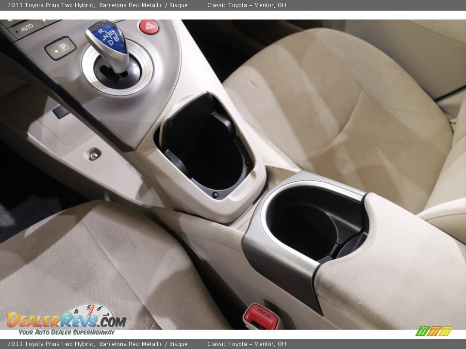 2013 Toyota Prius Two Hybrid Barcelona Red Metallic / Bisque Photo #13