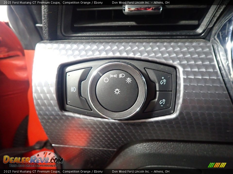 2015 Ford Mustang GT Premium Coupe Competition Orange / Ebony Photo #31