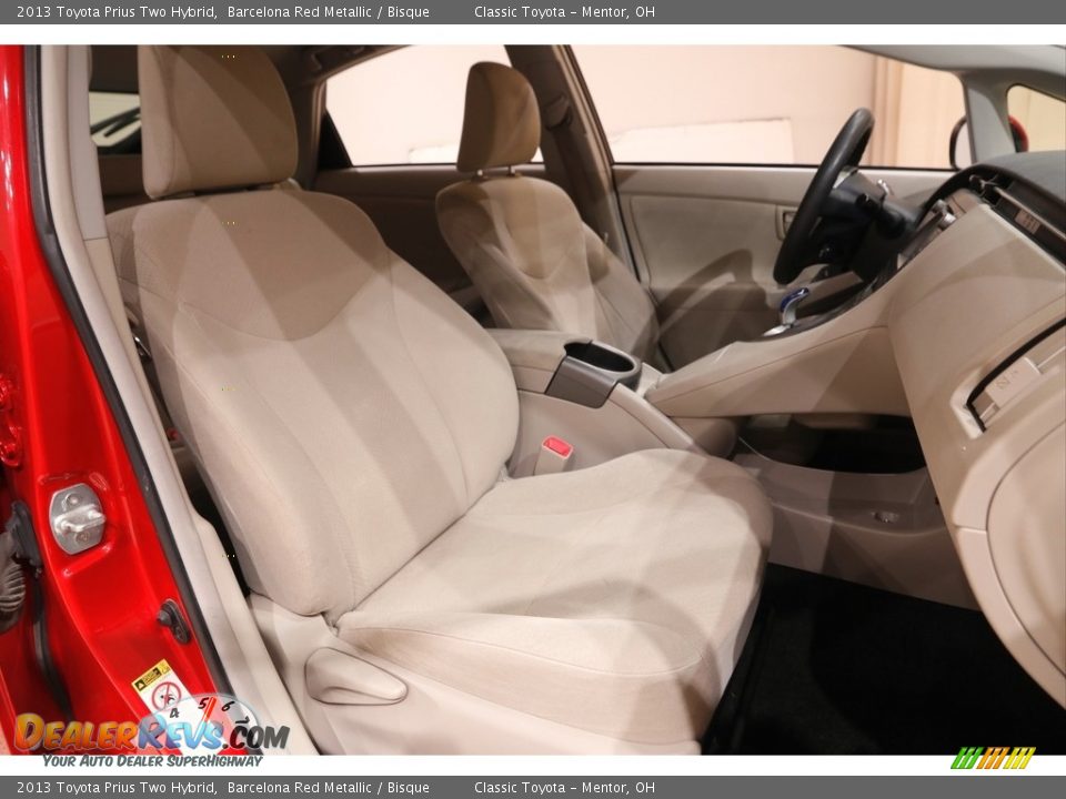 2013 Toyota Prius Two Hybrid Barcelona Red Metallic / Bisque Photo #14