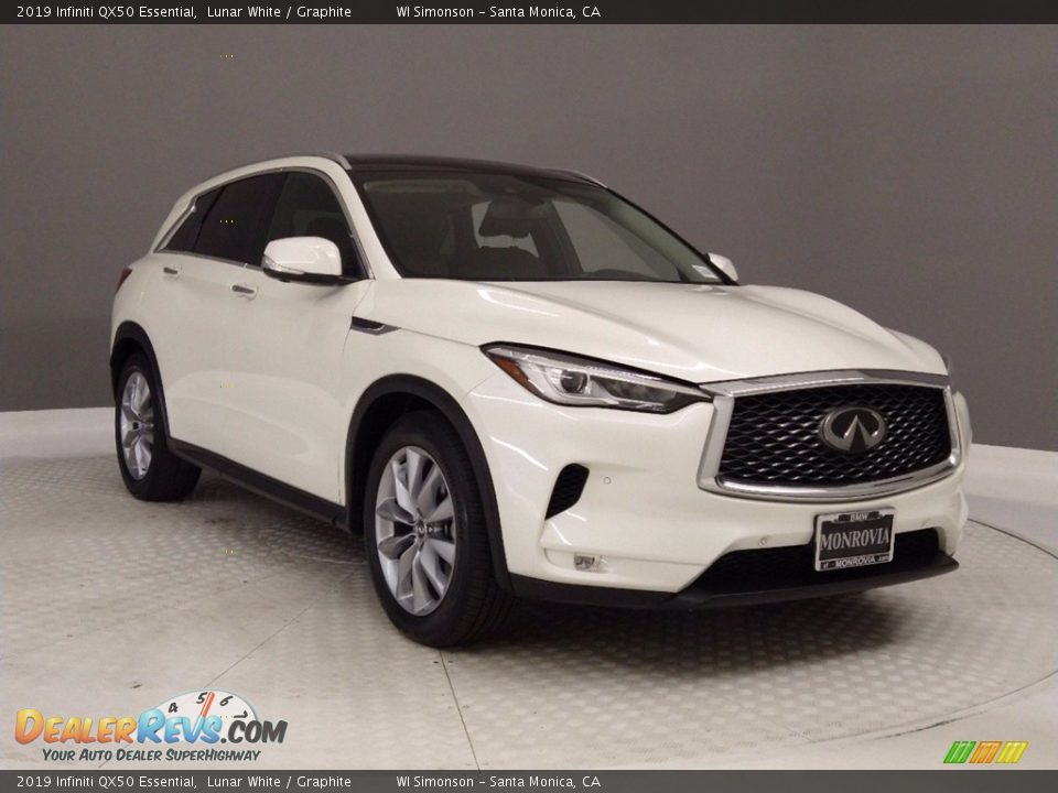 2019 Infiniti QX50 Essential Lunar White / Graphite Photo #1