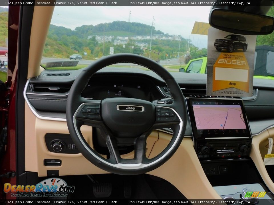 2021 Jeep Grand Cherokee L Limited 4x4 Velvet Red Pearl / Black Photo #14