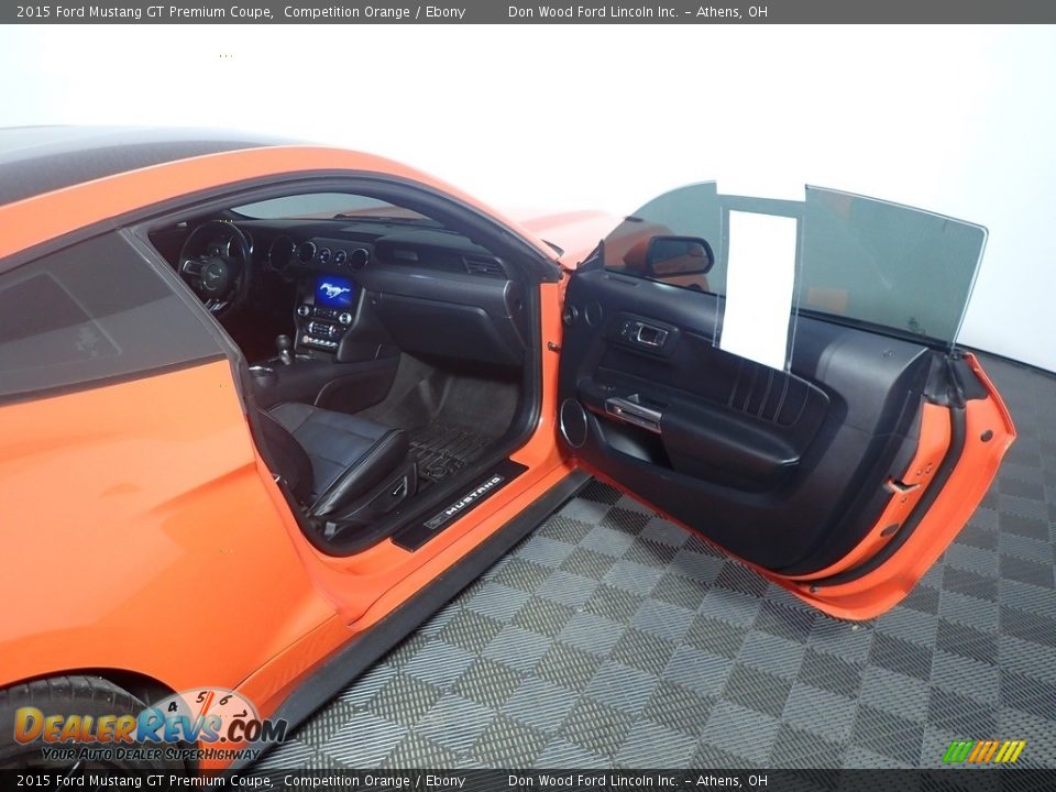 2015 Ford Mustang GT Premium Coupe Competition Orange / Ebony Photo #34