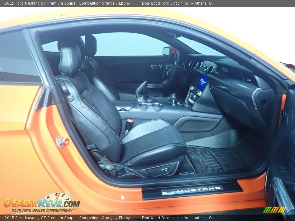 2015 Ford Mustang GT Premium Coupe Competition Orange / Ebony Photo #35