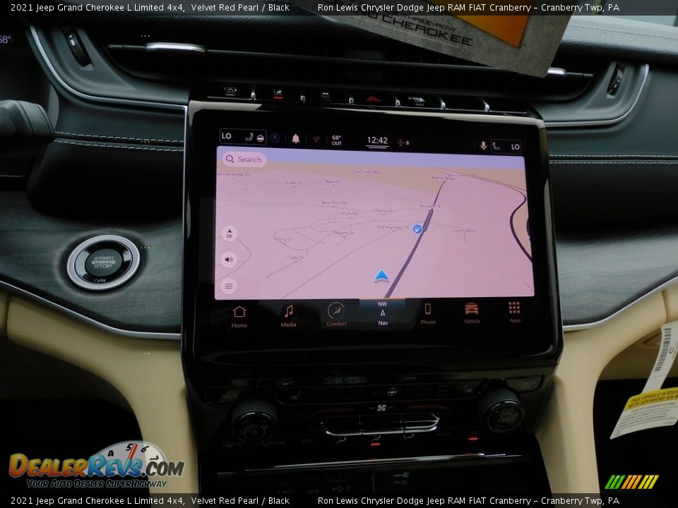 2021 Jeep Grand Cherokee L Limited 4x4 Velvet Red Pearl / Black Photo #17