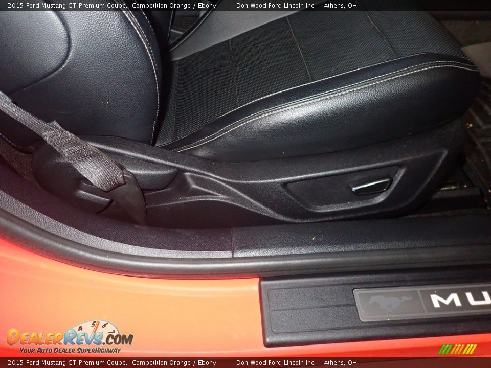 2015 Ford Mustang GT Premium Coupe Competition Orange / Ebony Photo #36