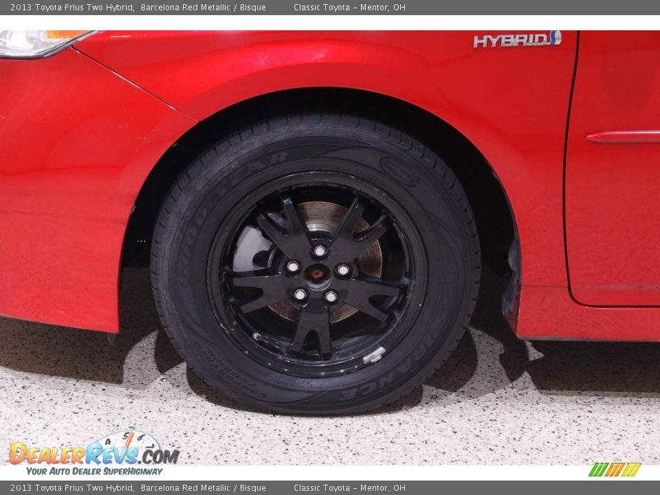 2013 Toyota Prius Two Hybrid Barcelona Red Metallic / Bisque Photo #19