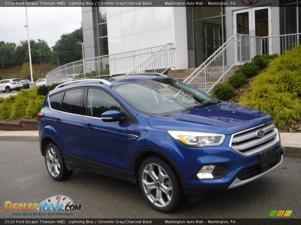 2019 Ford Escape Titanium 4WD Lightning Blue / Chromite Gray/Charcoal Black Photo #1