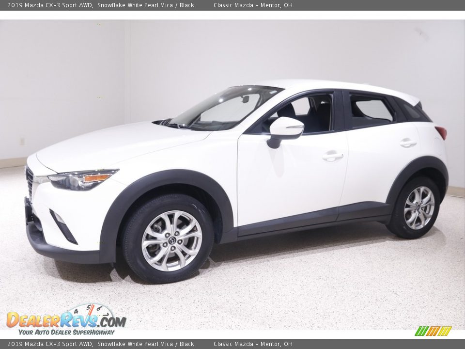 2019 Mazda CX-3 Sport AWD Snowflake White Pearl Mica / Black Photo #3