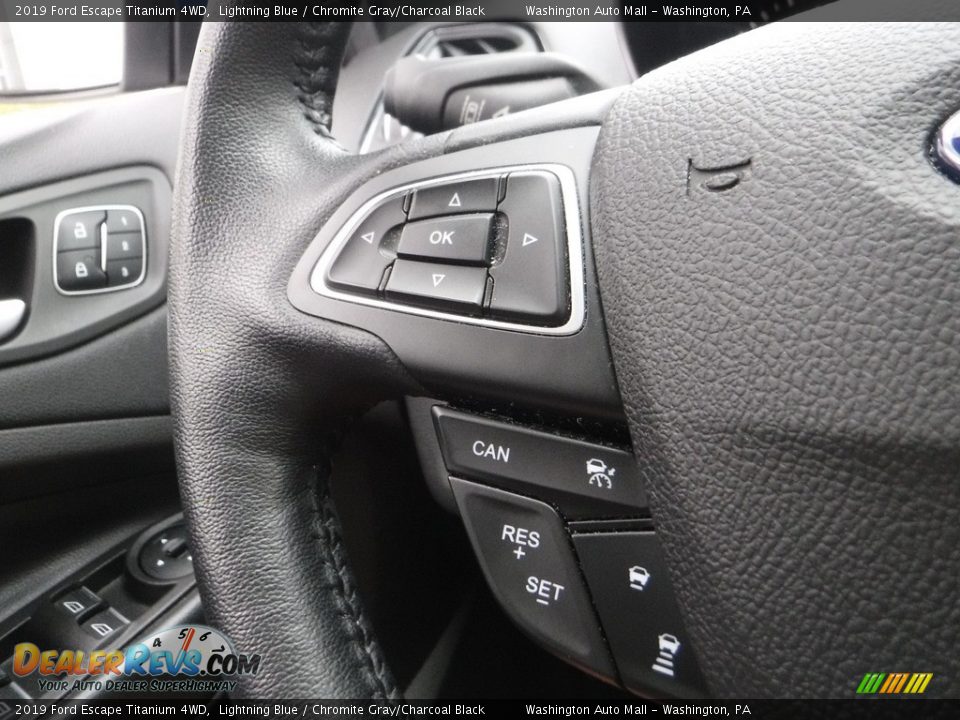 2019 Ford Escape Titanium 4WD Lightning Blue / Chromite Gray/Charcoal Black Photo #7