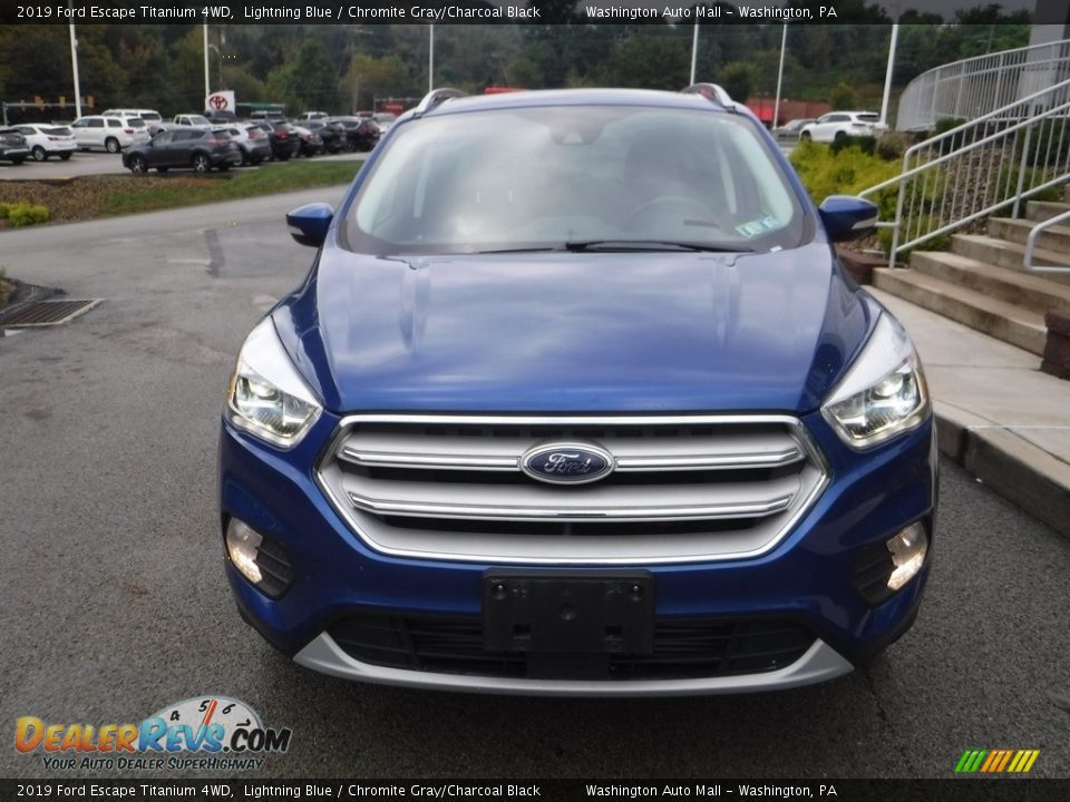 2019 Ford Escape Titanium 4WD Lightning Blue / Chromite Gray/Charcoal Black Photo #11