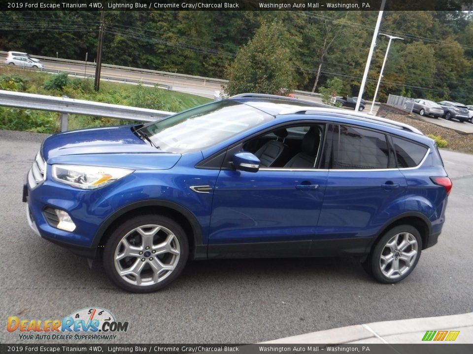 2019 Ford Escape Titanium 4WD Lightning Blue / Chromite Gray/Charcoal Black Photo #13