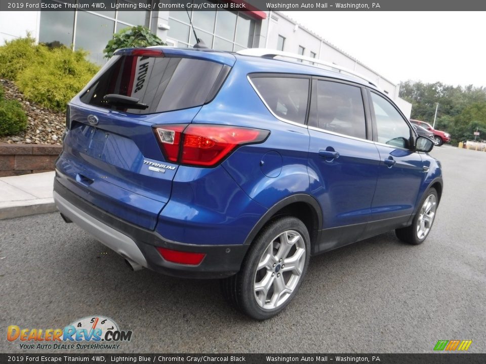 2019 Ford Escape Titanium 4WD Lightning Blue / Chromite Gray/Charcoal Black Photo #17