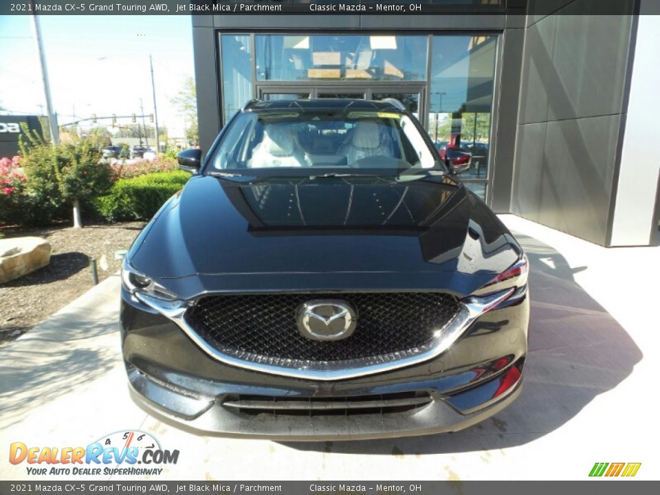2021 Mazda CX-5 Grand Touring AWD Jet Black Mica / Parchment Photo #2