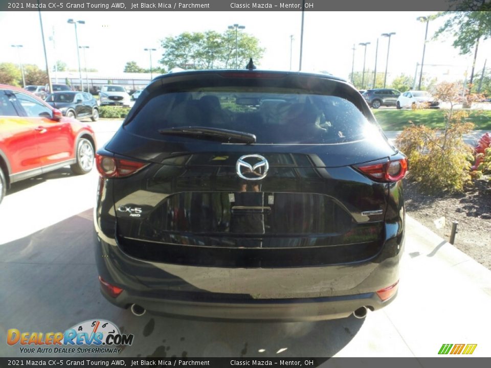 2021 Mazda CX-5 Grand Touring AWD Jet Black Mica / Parchment Photo #5