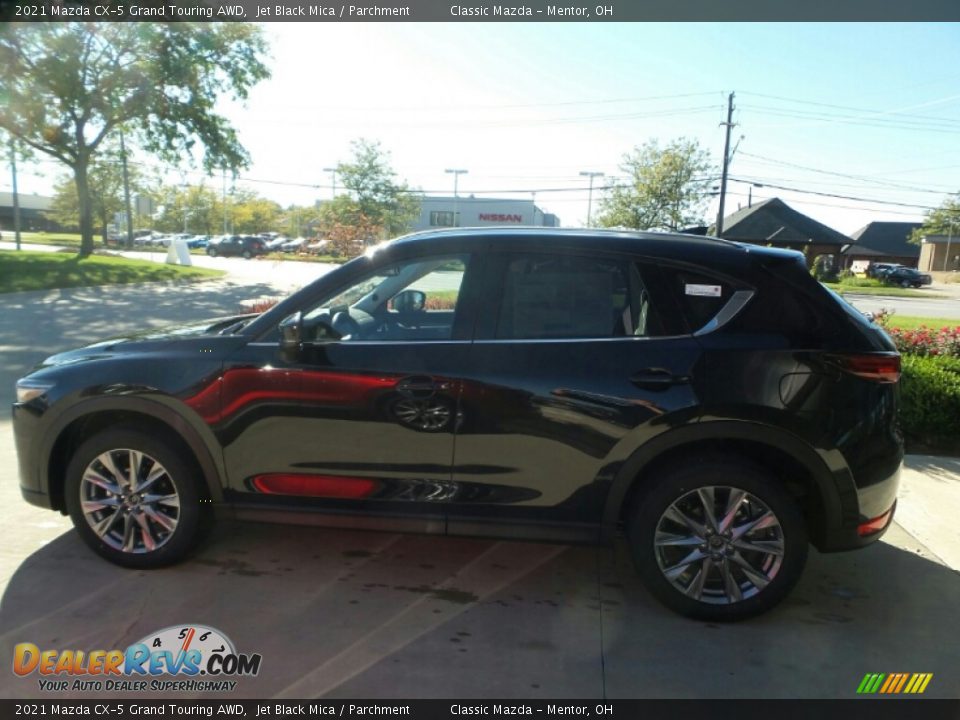 2021 Mazda CX-5 Grand Touring AWD Jet Black Mica / Parchment Photo #6