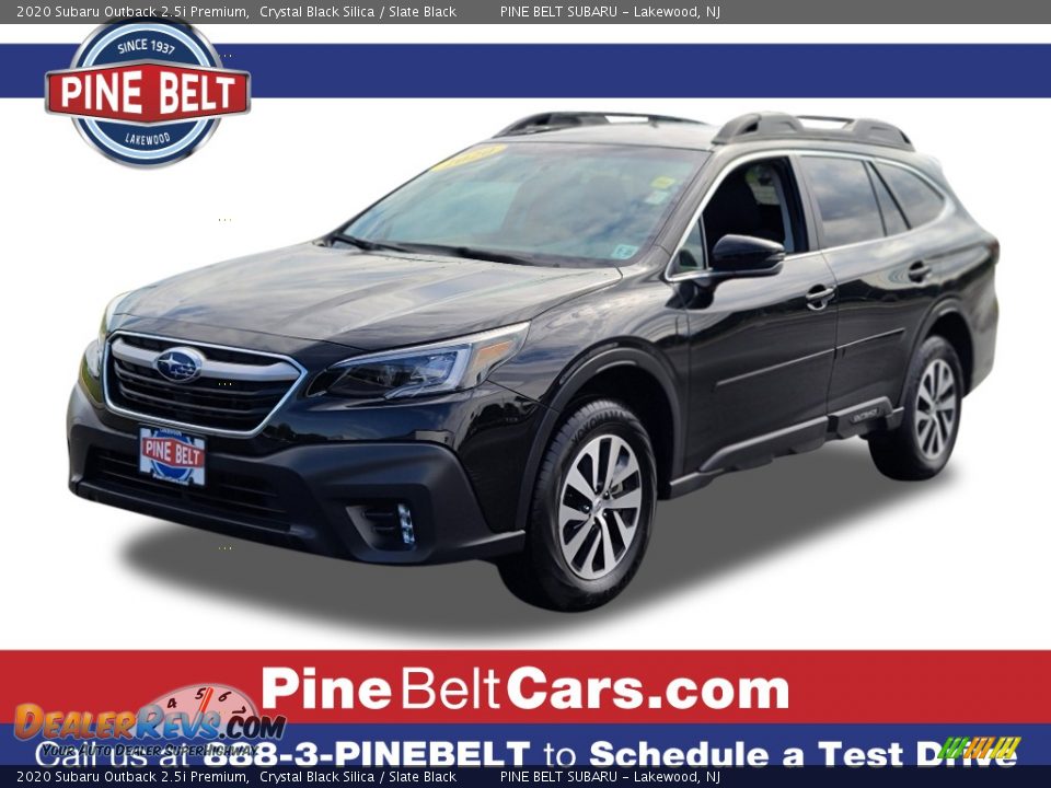 2020 Subaru Outback 2.5i Premium Crystal Black Silica / Slate Black Photo #1