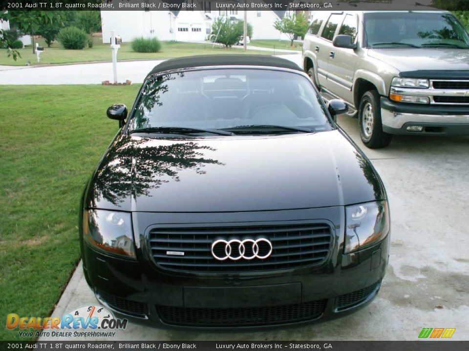 2001 Audi TT 1.8T quattro Roadster Brilliant Black / Ebony Black Photo #13