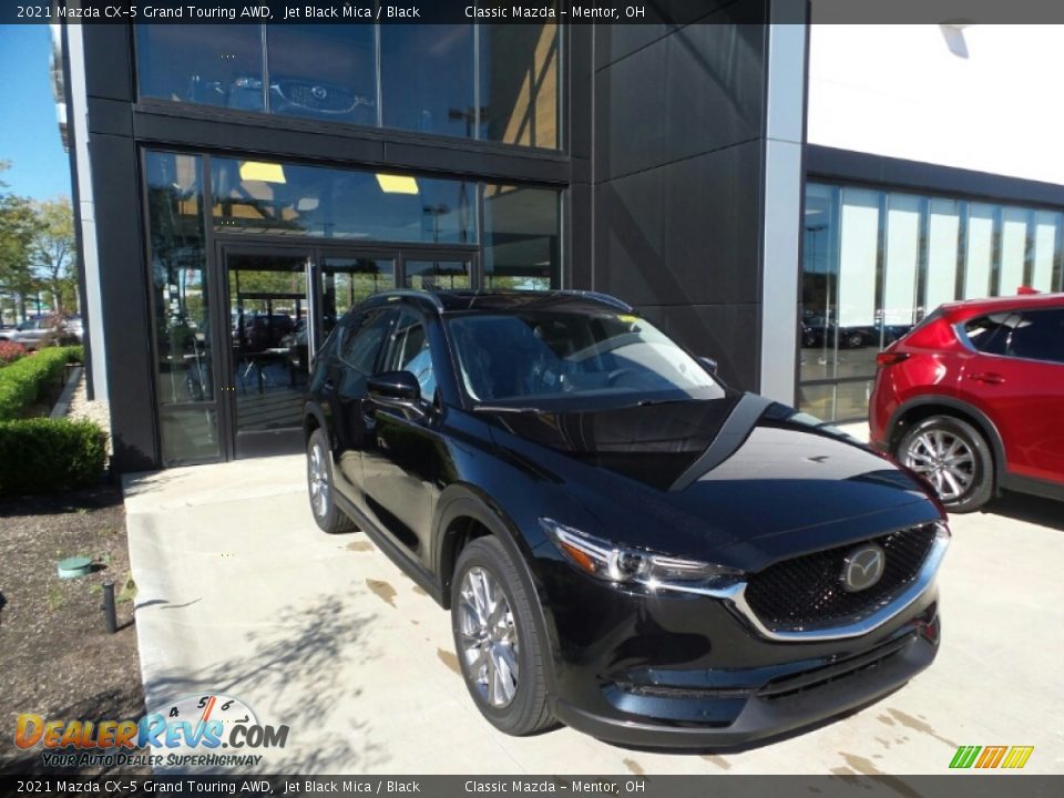 2021 Mazda CX-5 Grand Touring AWD Jet Black Mica / Black Photo #1