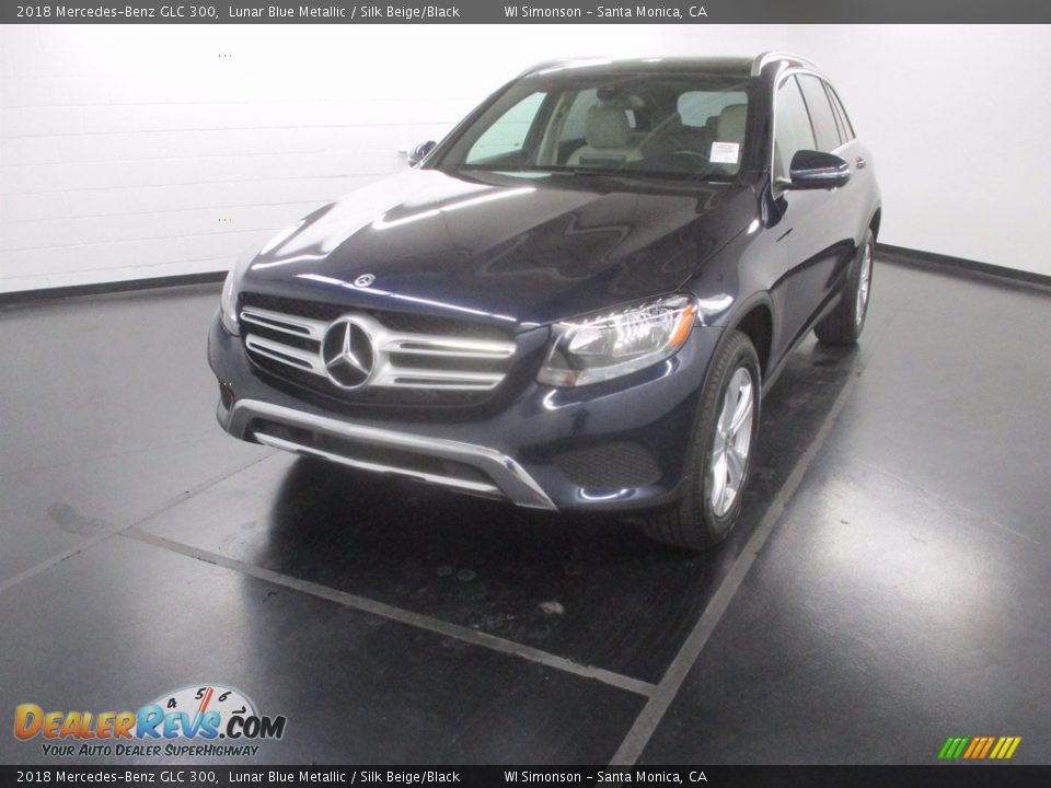 2018 Mercedes-Benz GLC 300 Lunar Blue Metallic / Silk Beige/Black Photo #1