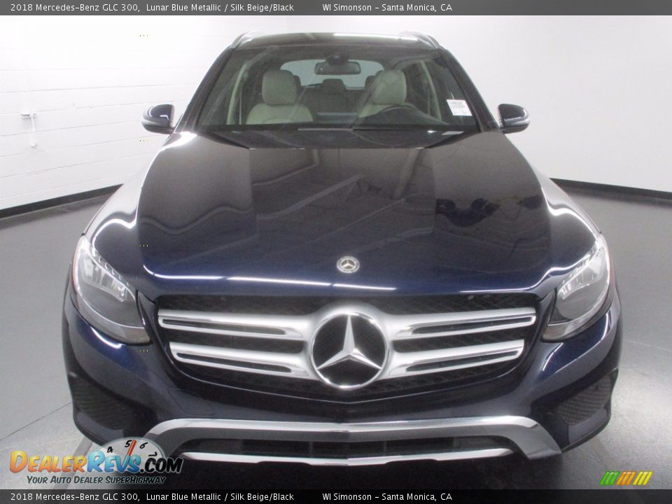 2018 Mercedes-Benz GLC 300 Lunar Blue Metallic / Silk Beige/Black Photo #2