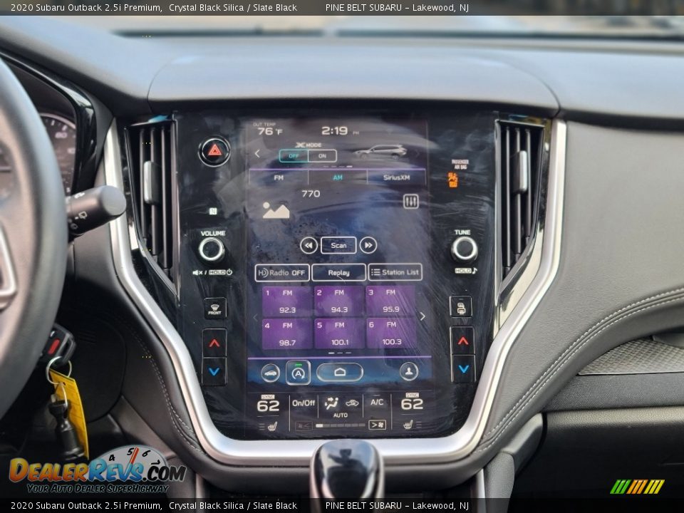 2020 Subaru Outback 2.5i Premium Crystal Black Silica / Slate Black Photo #6
