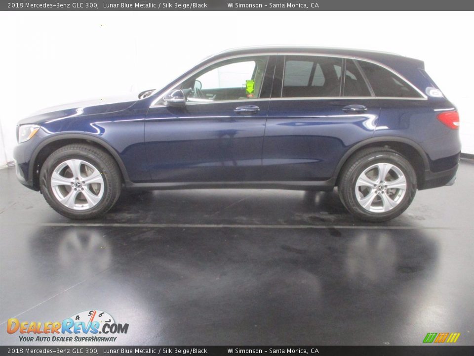 2018 Mercedes-Benz GLC 300 Lunar Blue Metallic / Silk Beige/Black Photo #4