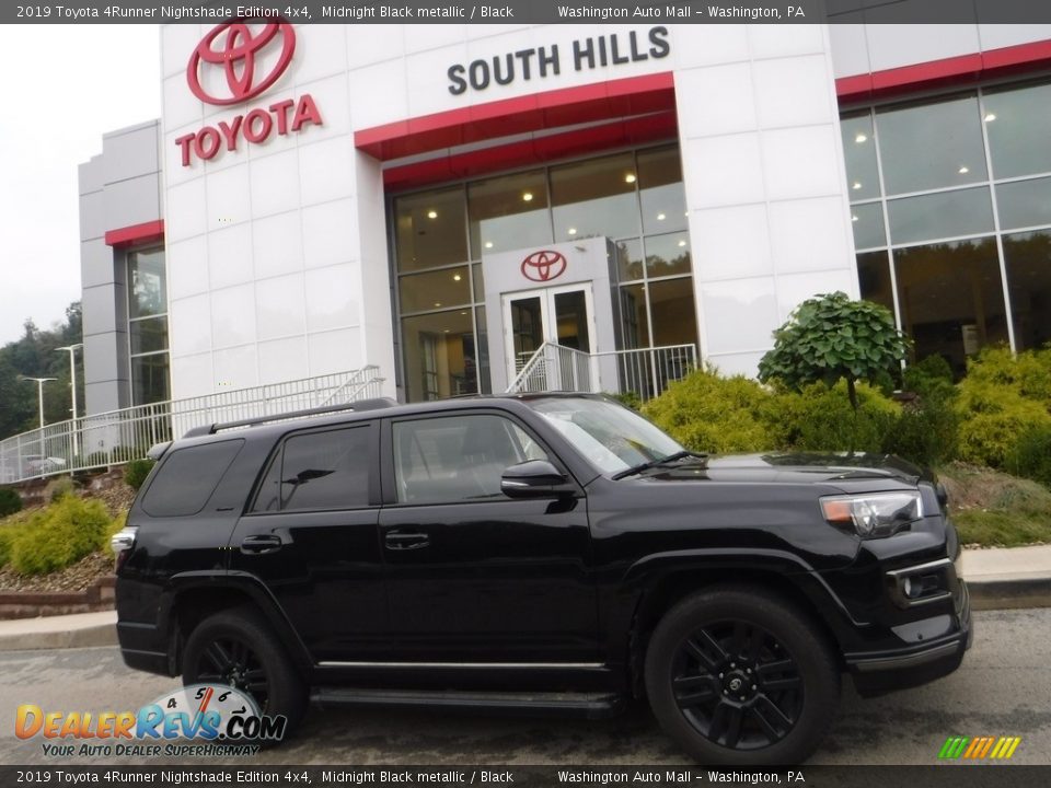 2019 Toyota 4Runner Nightshade Edition 4x4 Midnight Black metallic / Black Photo #2