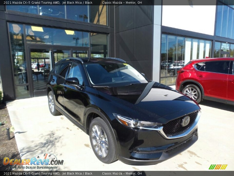 2021 Mazda CX-5 Grand Touring AWD Jet Black Mica / Black Photo #1