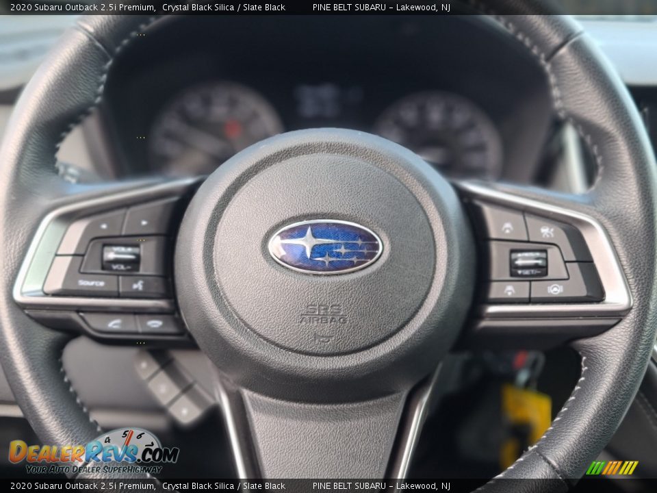 2020 Subaru Outback 2.5i Premium Crystal Black Silica / Slate Black Photo #10