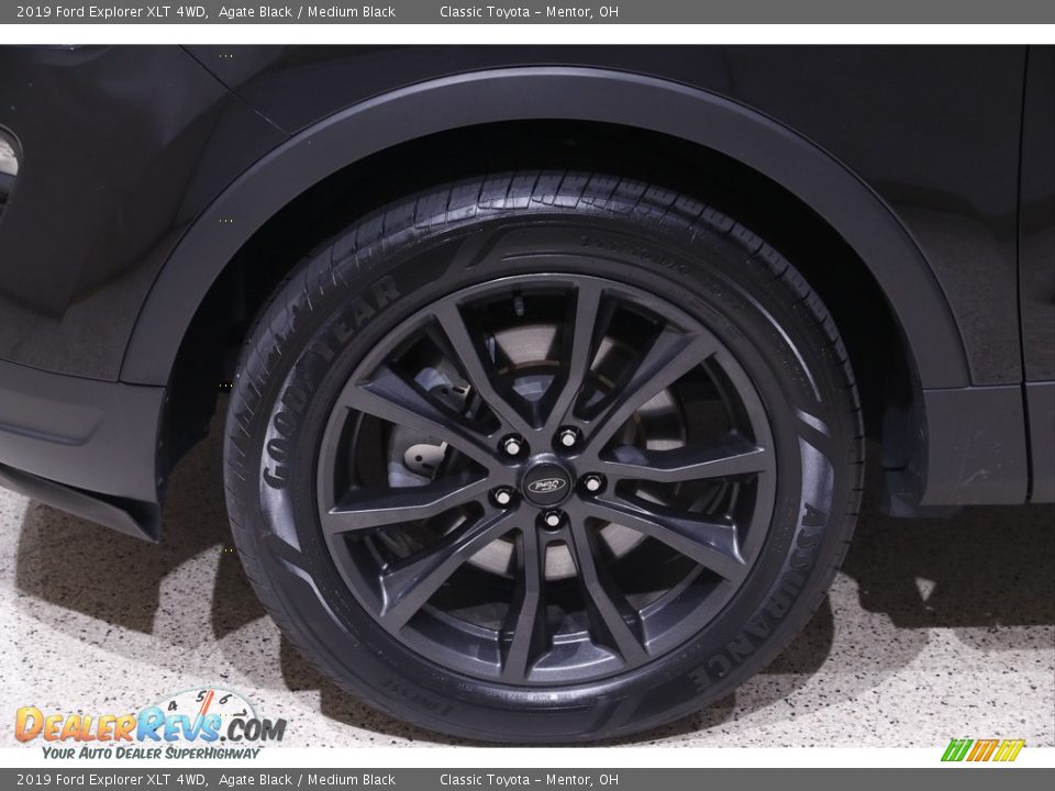 2019 Ford Explorer XLT 4WD Agate Black / Medium Black Photo #23
