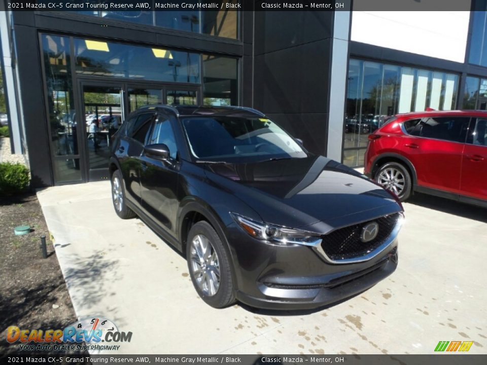 2021 Mazda CX-5 Grand Touring Reserve AWD Machine Gray Metallic / Black Photo #1