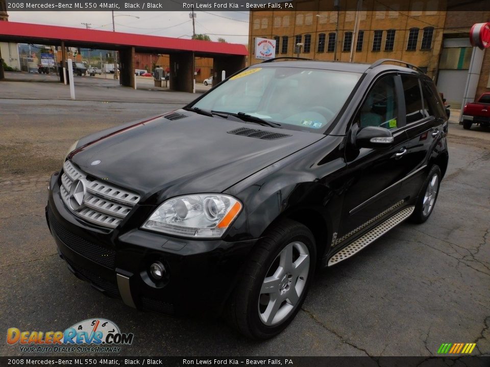 2008 Mercedes-Benz ML 550 4Matic Black / Black Photo #5