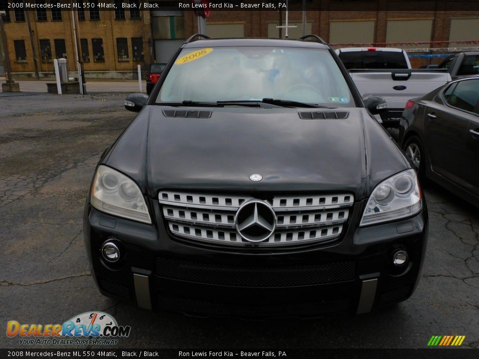 2008 Mercedes-Benz ML 550 4Matic Black / Black Photo #6