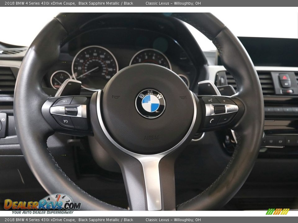 2018 BMW 4 Series 430i xDrive Coupe Black Sapphire Metallic / Black Photo #8