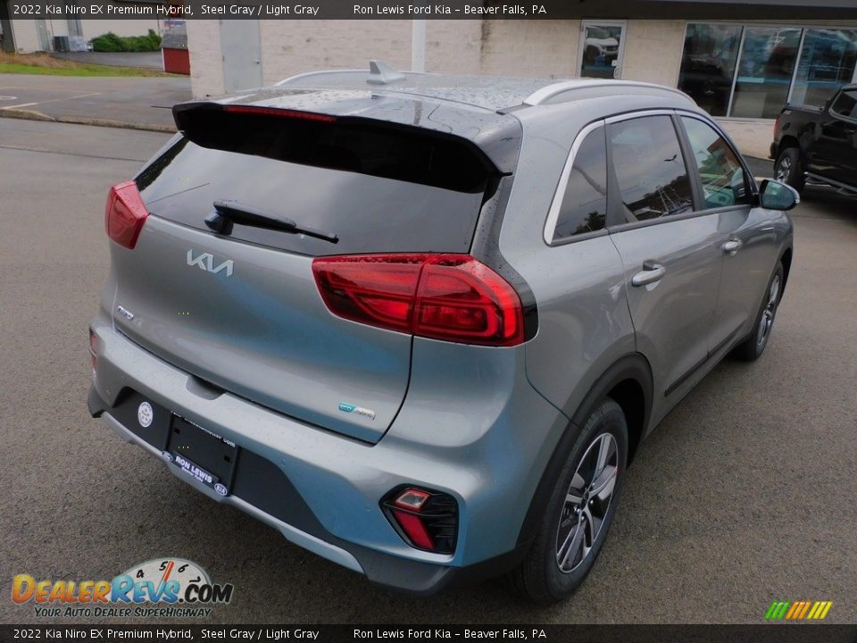2022 Kia Niro EX Premium Hybrid Steel Gray / Light Gray Photo #2