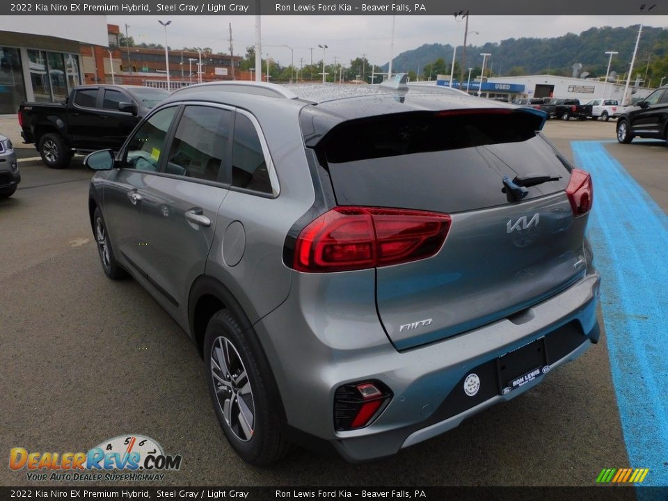2022 Kia Niro EX Premium Hybrid Steel Gray / Light Gray Photo #5