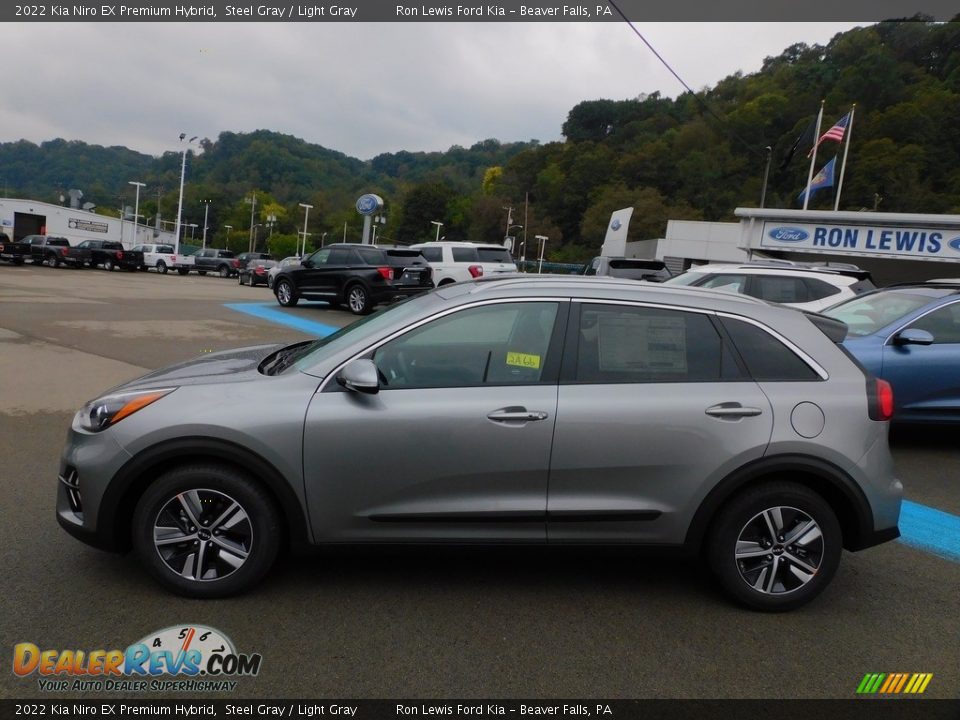 Steel Gray 2022 Kia Niro EX Premium Hybrid Photo #6