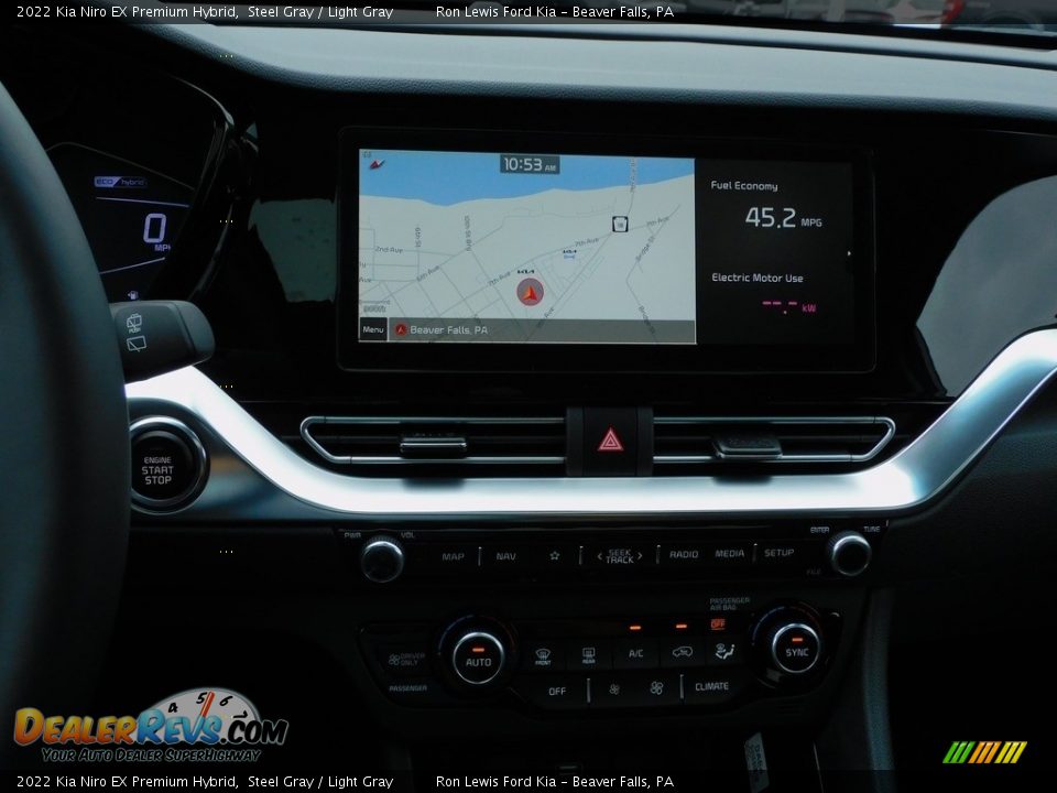 2022 Kia Niro EX Premium Hybrid Steel Gray / Light Gray Photo #16