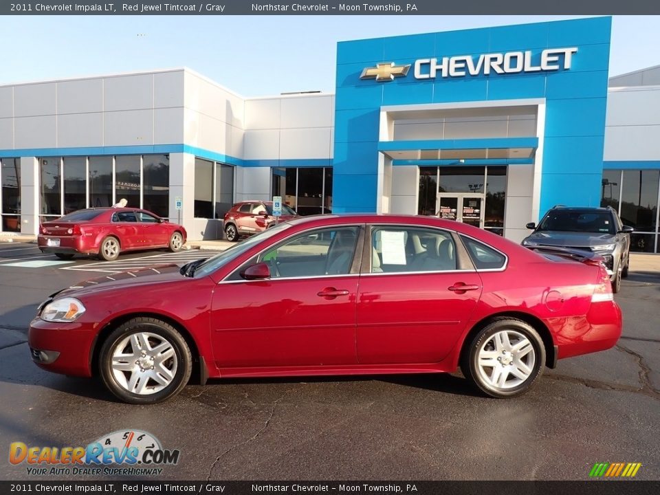 2011 Chevrolet Impala LT Red Jewel Tintcoat / Gray Photo #3