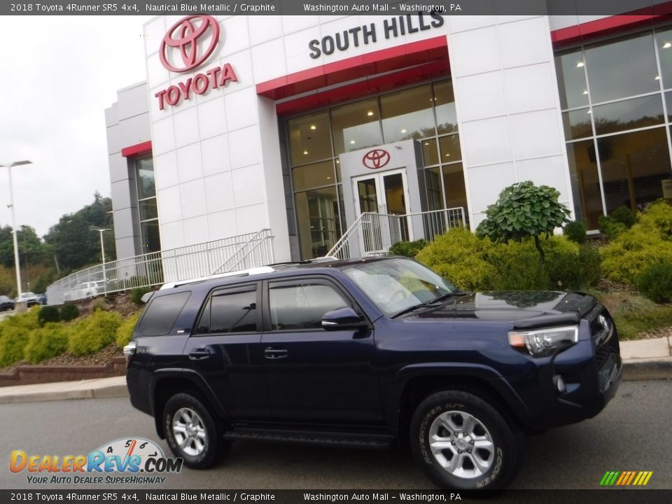 2018 Toyota 4Runner SR5 4x4 Nautical Blue Metallic / Graphite Photo #2