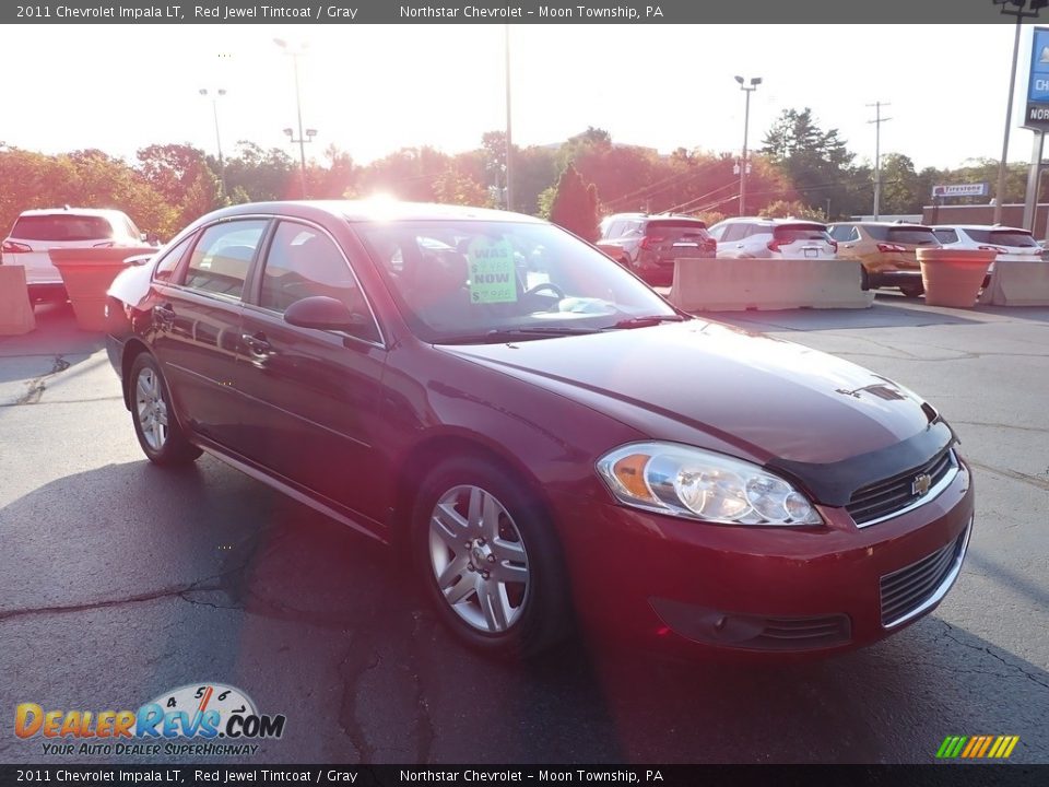 2011 Chevrolet Impala LT Red Jewel Tintcoat / Gray Photo #10