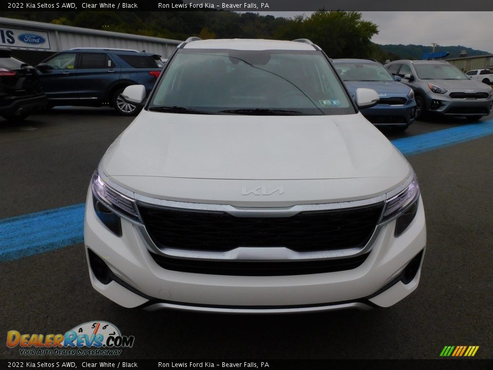 2022 Kia Seltos S AWD Clear White / Black Photo #8