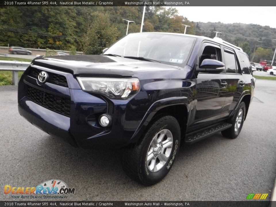 2018 Toyota 4Runner SR5 4x4 Nautical Blue Metallic / Graphite Photo #14