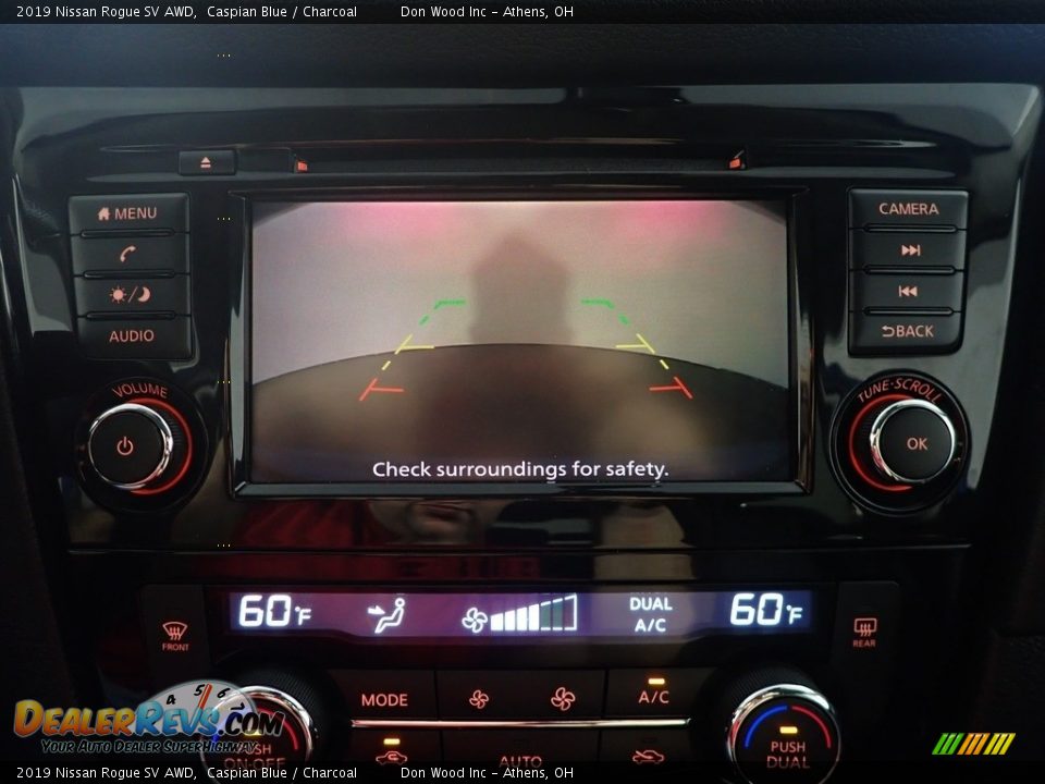 2019 Nissan Rogue SV AWD Caspian Blue / Charcoal Photo #3