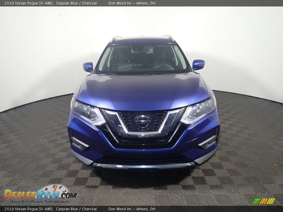 2019 Nissan Rogue SV AWD Caspian Blue / Charcoal Photo #6