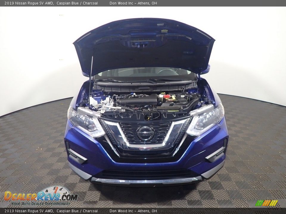 2019 Nissan Rogue SV AWD Caspian Blue / Charcoal Photo #7